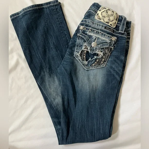 Miss Me Boot Cut Jeans - Picture 2 of 4